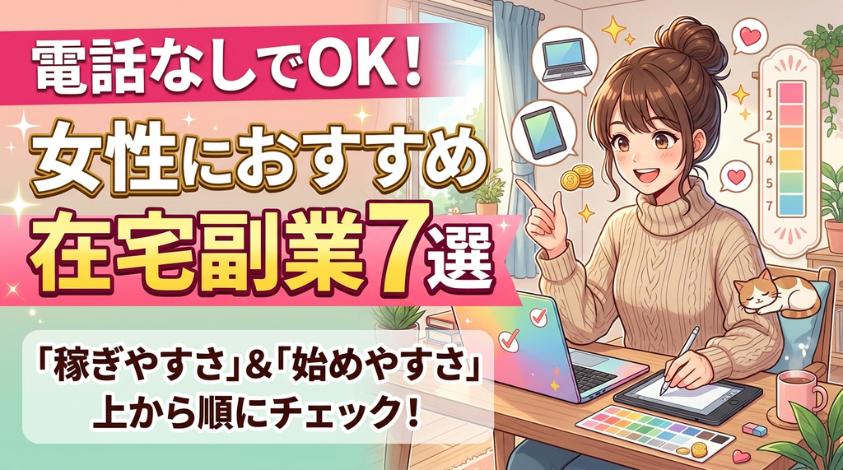 電話なしでできる在宅副業